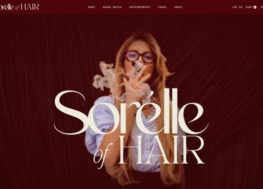 Sorelle of Hair, ecommerce · hair extensions