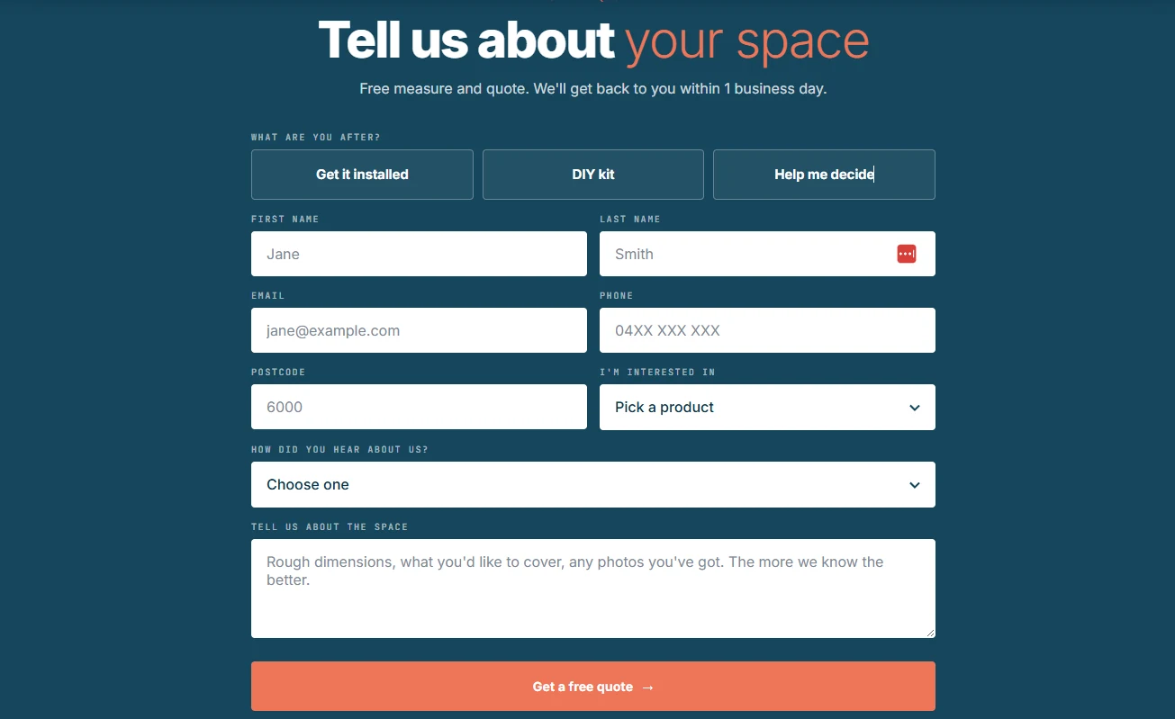 The public lead form: install, DIY kit or help me decide