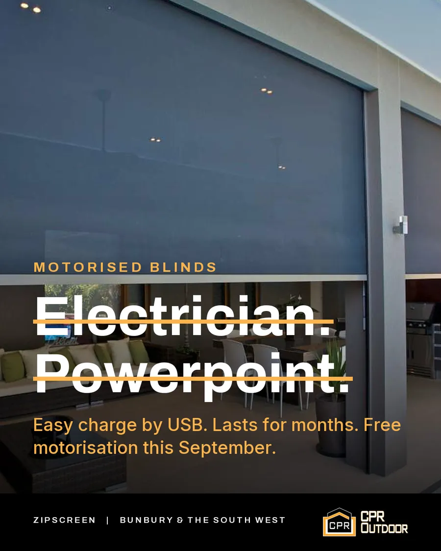 Electrician and powerpoint struck through: easy charge by USB