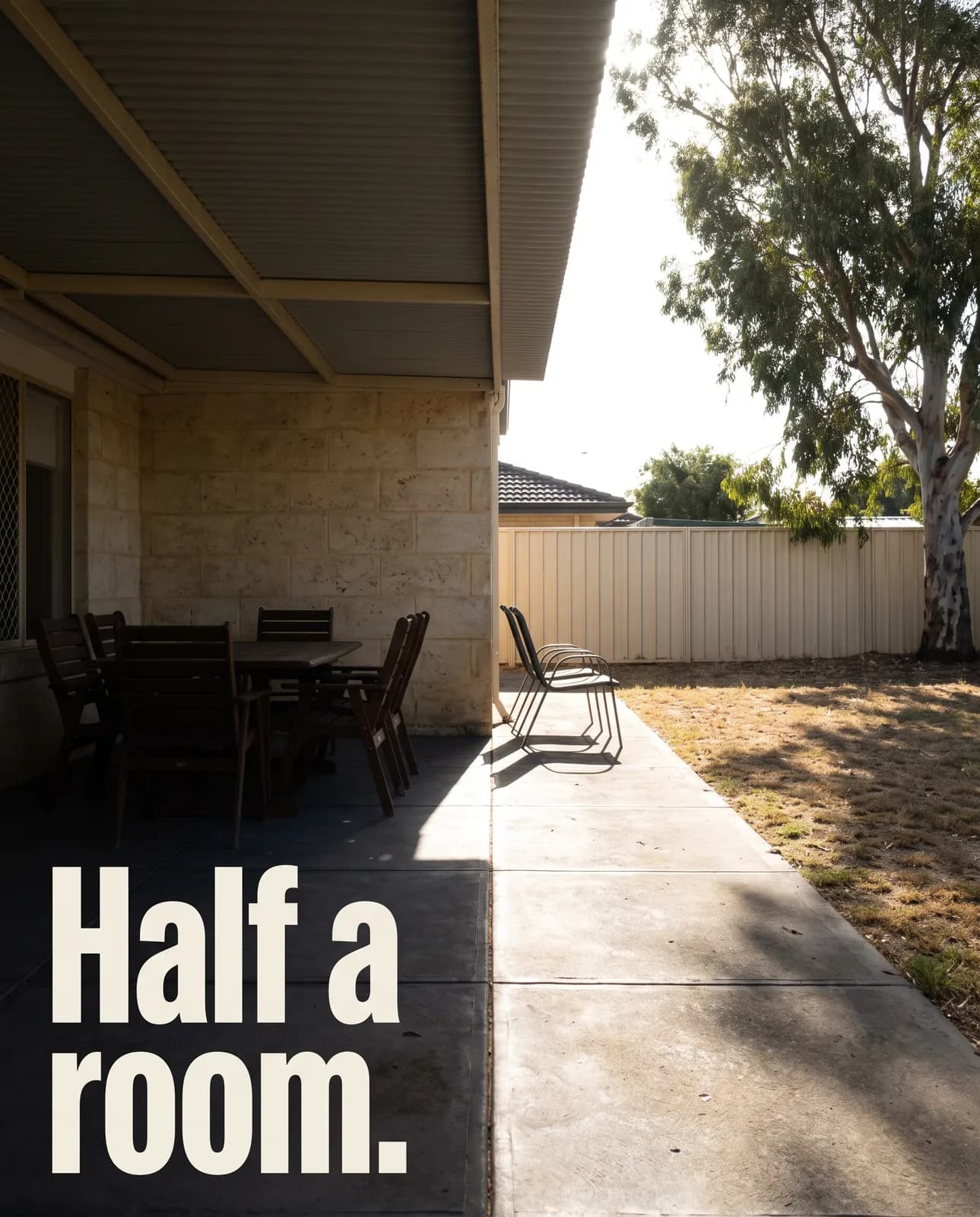 Half a room: a MIY Outdoor ad