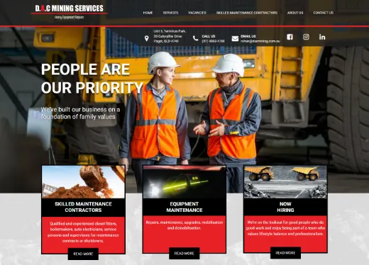 DAC Mining, mining & industry · heavy equipment