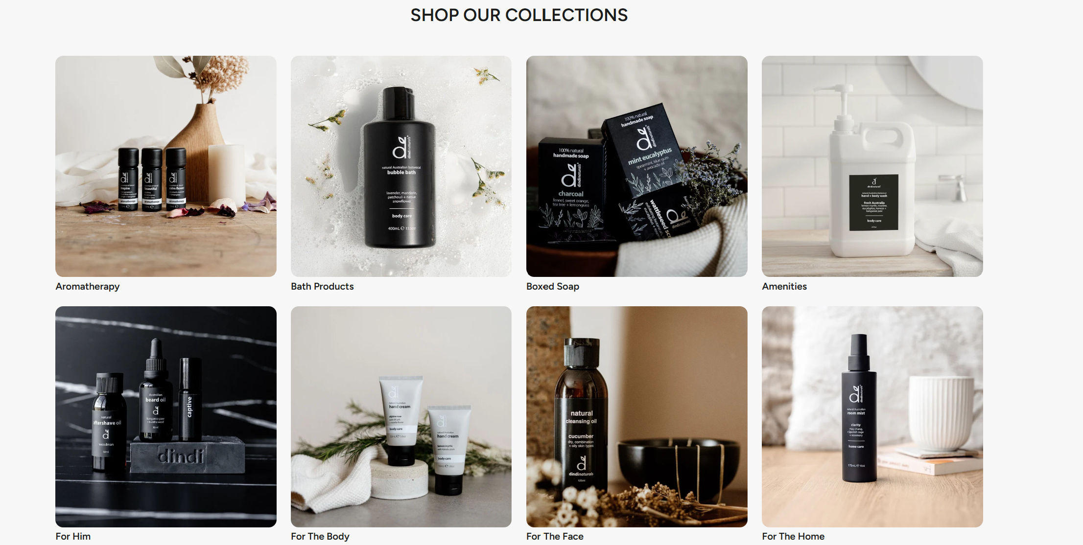 Dindi Naturals, shop our collections